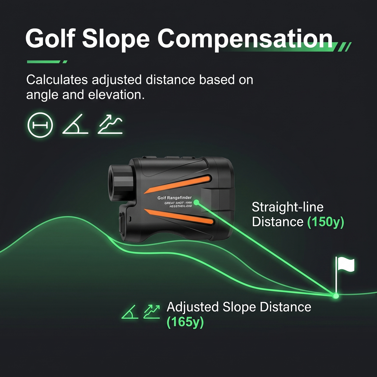 GLYD Laser Range Finder | 1800 Meters